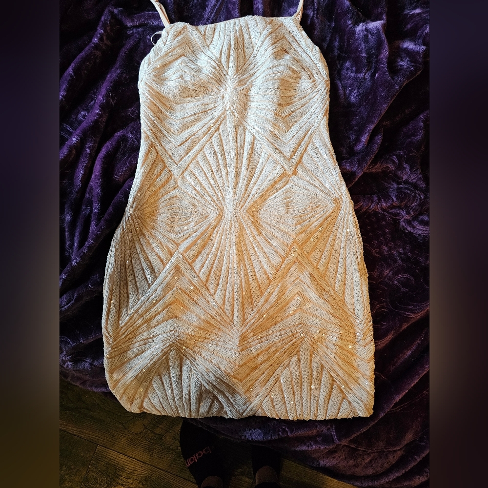 Lulus mini dress sequin xl nwot